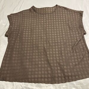 SHEIN brown top, loose fit 2XL